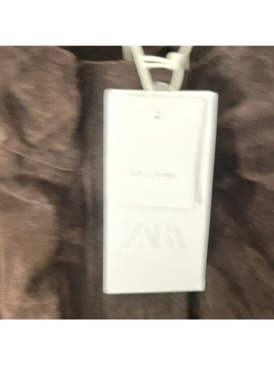 Zara Womens Leather Suede Bomber Jacket Coat Large L Brown 3046/258 NWT - Picture 6 of 15